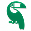 Toco Toucan ακρυλικό διακοσμητικό πουλί Laser Cut από πλεξιγκλάς για μπομπονιέρες, tropical DIY δημιουργίες και summer crafts | So Cute Cut