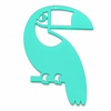 Toco Toucan ακρυλικό διακοσμητικό πουλί Laser Cut από πλεξιγκλάς για μπομπονιέρες, tropical DIY δημιουργίες και summer crafts | So Cute Cut