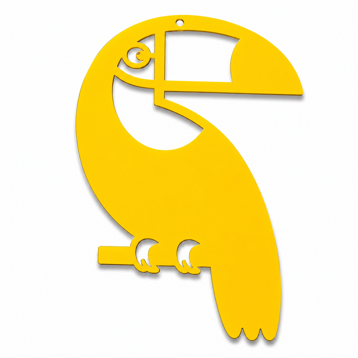 Toco Toucan ακρυλικό διακοσμητικό πουλί Laser Cut από πλεξιγκλάς για μπομπονιέρες, tropical DIY δημιουργίες και summer crafts | So Cute Cut