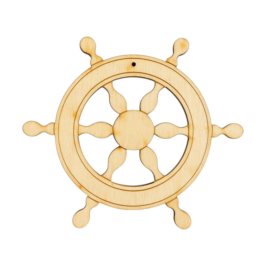 Vintage Ship Wheel laser cut διακοσμητικό τιμόνι πλοίου από ξύλο, ακρυλικό και καθρέφτη για DIY, μπομπονιέρες και ναυτικές δημιουργίες | So Cute Cut