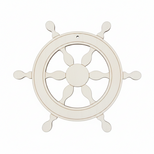 Vintage Ship Wheel laser cut διακοσμητικό τιμόνι πλοίου από ξύλο, ακρυλικό και καθρέφτη για DIY, μπομπονιέρες και ναυτικές δημιουργίες | So Cute Cut