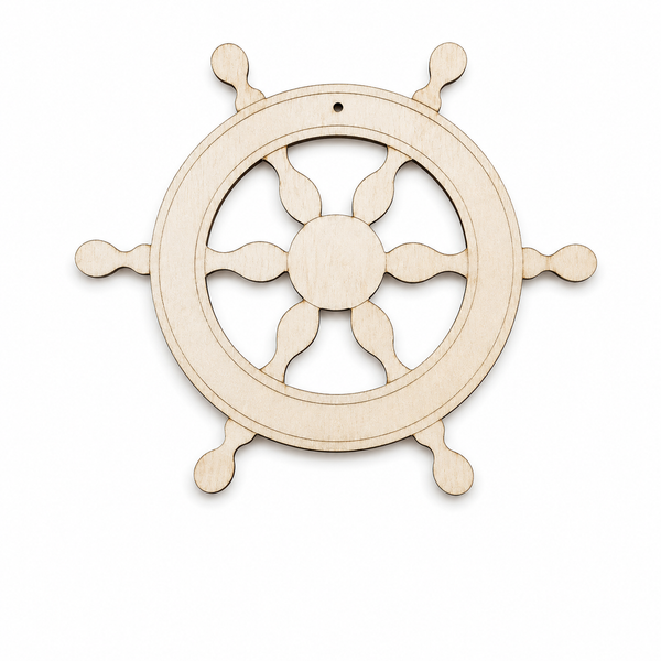 Vintage Ship Wheel laser cut διακοσμητικό τιμόνι πλοίου από ξύλο, ακρυλικό και καθρέφτη για DIY, μπομπονιέρες και ναυτικές δημιουργίες | So Cute Cut