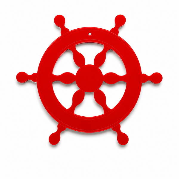 Vintage Ship Wheel laser cut διακοσμητικό τιμόνι πλοίου από ξύλο, ακρυλικό και καθρέφτη για DIY, μπομπονιέρες και ναυτικές δημιουργίες | So Cute Cut
