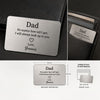 Προσωποποιημένη Wallet Card για μπαμπά με το μήνυμα No Matter How Tall I Get και όνομα παιδιού.