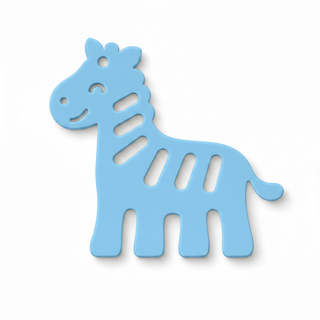 Zuri the Zebra cutout φιγούρα ζέβρας από πλεξιγκλάς 10 εκ με διακοσμητικές ρίγες για DIY και μπομπονιέρες