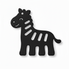 Zuri the Zebra cutout φιγούρα ζέβρας από πλεξιγκλάς 10 εκ με διακοσμητικές ρίγες για DIY και μπομπονιέρες