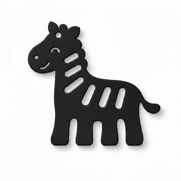 Zuri the Zebra cutout φιγούρα ζέβρας από πλεξιγκλάς 10 εκ με διακοσμητικές ρίγες για DIY και μπομπονιέρες