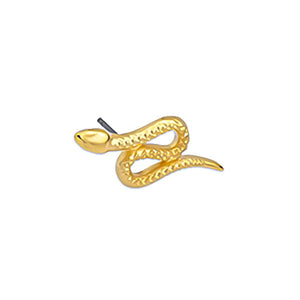 Σκουλαρίκι φίδι με καρφί τιτανίου σε συσκευασία 10 τεμαχίων - So Cute Cut