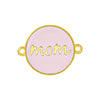 Στρογγυλό μοτίφ "mom" με 2 κρικάκια σε συσκευασία - So Cute Cut