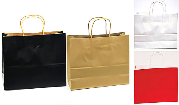 Τσάντα χάρτινη στριφτό χεράκι πλάγια 32 x 26 cm σε συσκευασία 12 τεμαχίων - So Cute Cut