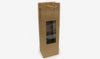 Τσάντα χάρτινη κράφτ για λαμπάδα 12x42 cm με παράθυρο σε συσκευασία 12 τεμαχίων - So Cute Cut