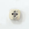 Μεταλλικό τετράγωνο στοιχείο περαστό μαρτυρικού διάτρητος σταυρός 9 mm σε συσκευασία 100 τεμαχίων - So Cute Cut