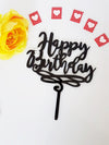 Happy birthday topper για τούρτα γενεθλίων σε συσκευασία 1 τεμαχίου - So Cute Cut
