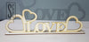 Ξύλινο διακοσμητικό στοιχείο Love Hearts με βάση 40 cm - So Cute Cut