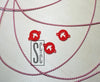 Ακρυλικό πλέξι κυκλικό μοτίφ χελιδόνι διάτρητο για μαρτάκι με 2 τρύπες σε συσκευασία 20 τεμαχίων. - So Cute Cut