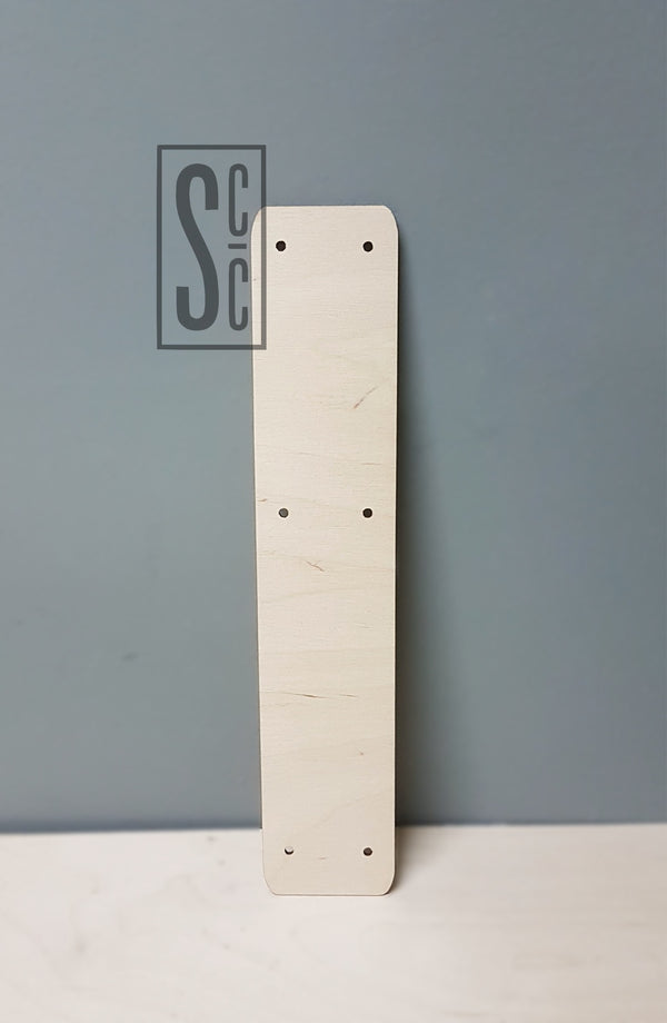 Ξύλινη πλάτη για λαμπάδα με τρύπες 30 cm x 4 cm - So Cute Cut