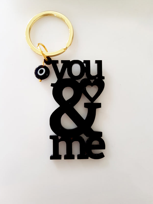 Πλεξιγκλάς διάτρητο στοιχείο You & Me με τρύπα σε συσκευασία 4 τεμαχίων - So Cute Cut
