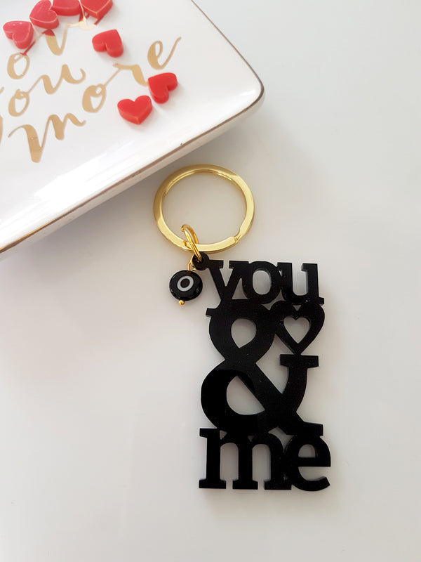 Πλεξιγκλάς διάτρητο στοιχείο You & Me με τρύπα σε συσκευασία 4 τεμαχίων - So Cute Cut