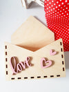 Ξύλινο διακοσμητικό κουτί Love σε συσκευασία 1 τεμαχίου - So Cute Cut