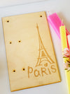 Ξύλινη ορθογώνια πλάτη λαμπάδας Paris - So Cute Cut