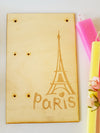Ξύλινη ορθογώνια πλάτη λαμπάδας Paris - So Cute Cut