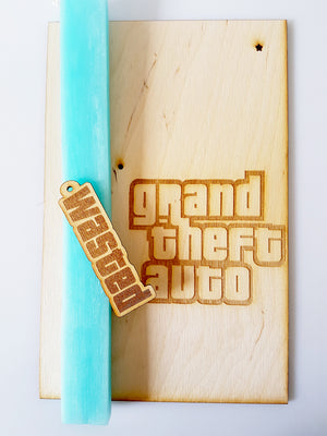Σετ ξύλινη πλάτη λαμπάδας και στοιχείο Grand Theft Auto - So Cute Cut