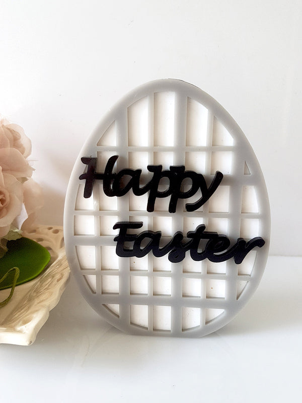 Επιτραπέζιο γούρι με πλέγμα Happy Easter - So Cute Cut
