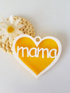 Πλεξιγκλάς κρεμαστή καρδιά Mama σε διχρωμία σε συσκευασία 2 τεμαχίων - So Cute Cut