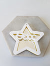 Πλεξιγκλάς κρεμαστό αστέρι με όνομα σε διχρωμία σε συσκευασία 2 τεμαχίων - So Cute Cut