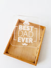 Ακρυλικό πλεξιγκλάς κρεμαστό στοιχείο BEST DAD EVER σε συσκευασία 5 τεμαχίων - So Cute Cut