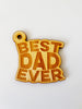 Ξύλινο κρεμαστό στοιχείο BEST DAD EVER σε συσκευασία 5 τεμαχίων - So Cute Cut