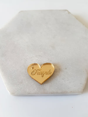 Πλεξιγκλάς καρδιά με χάραξη Γιαγιά 1,5Χ2 εκατοστών, σε συσκευασία 10 τεμαχίων - So Cute Cut