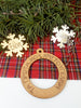 Ξύλινο στοιχείο για γούρι Τα Πρώτα μου Χριστούγεννα με όνομα σε νιφάδα σετ - So Cute Cut