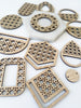 Ξύλινα rattan γεωμετρικά στοιχεία σε συσκευασία 6 τεμαχίων - So Cute Cut