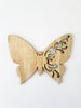 Ξύλινη πεταλούδα 8 εκατοστών με σχέδια  σε συσκευασία 10 τεμαχίων - So Cute Cut