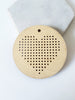 Διάτρητο στρογγυλό στοιχείο με καρδιά σε συσκευασία 5 τεμαχίων - So Cute Cut