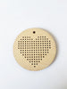 Διάτρητο στρογγυλό στοιχείο με καρδιά σε συσκευασία 5 τεμαχίων - So Cute Cut