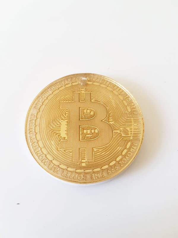 Bitcoin κρεμαστό στοιχείο από plexiglass - So Cute Cut