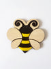 Σετ 2 τεμαχίων, πλάτη λαμπάδας και ασορτί στοιχείο Μέλισσα - So Cute Cut