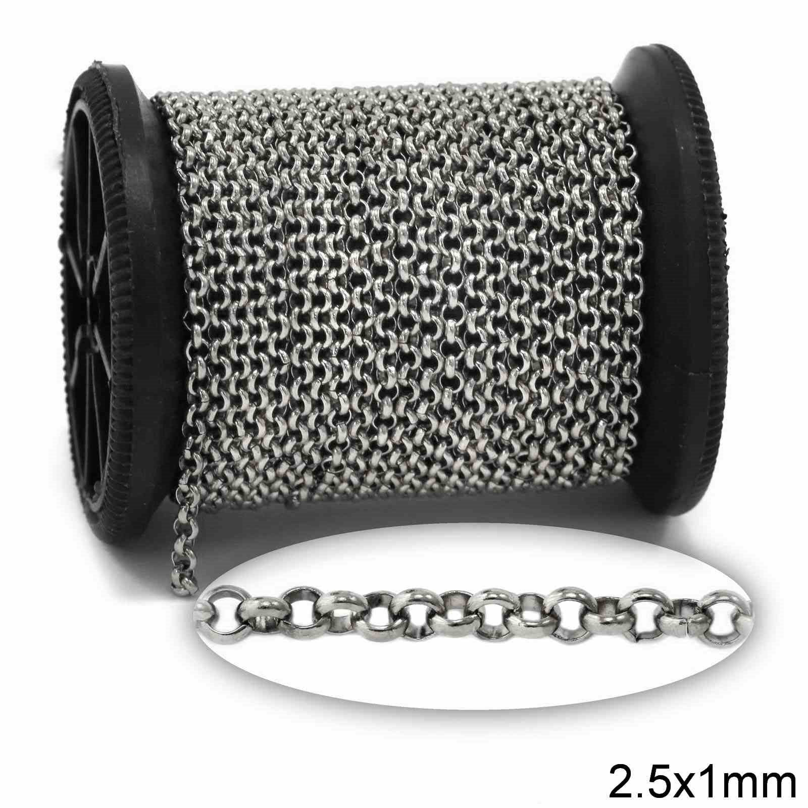 Αλυσίδα Ατσάλινη Γιαννιώτικη 2.5x1mm σε συσκευασία 2 μέτρων - So Cute Cut