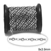 Αλυσίδα Ατσάλινη Διάστημα Κύκλος 9x3.9mm σε συσκευασία - So Cute Cut
