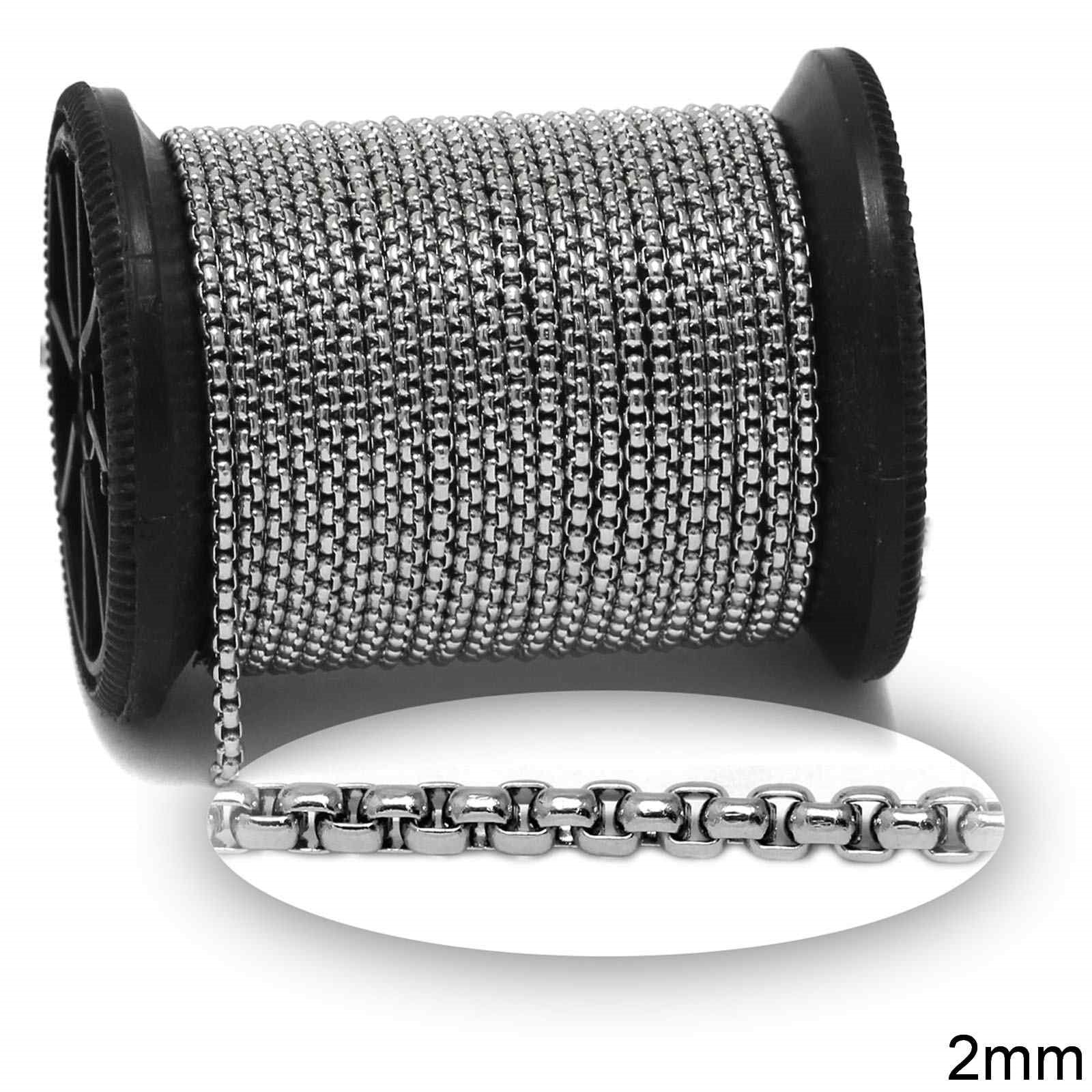 Αλυσίδα Ατσάλινη Box 2mm σε συσκευασία - So Cute Cut