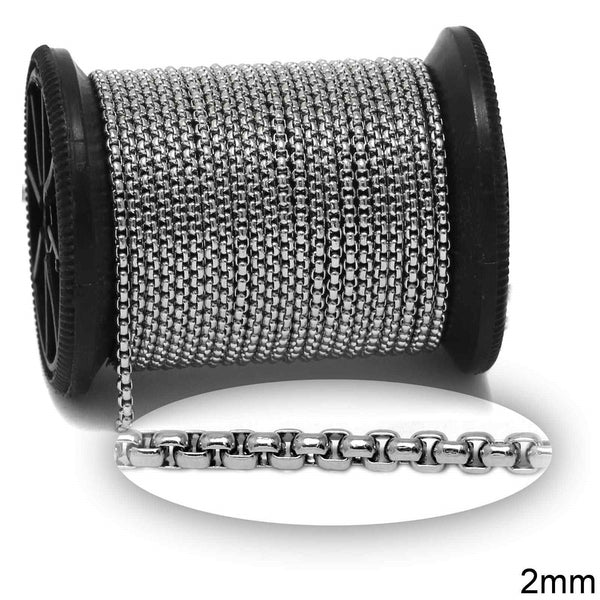 Αλυσίδα Ατσάλινη Box 2mm σε συσκευασία - So Cute Cut