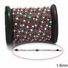 Αλυσίδα Ατσάλινη Ροζάριο με Σμάλτο 1.6mm σε συσκευασία 2 μέτρων - So Cute Cut