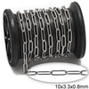 Αλυσίδα Ατσάλινη Μακρύ Οβάλ Κολλητή 10x3.3x0.8mm σε συσκευασία 2 μέτρων - So Cute Cut