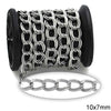 Αλυσίδα Ατσάλινη Γκουρμέτ Διπλός Κρίκος 10x7mm σε συσκευασία - So Cute Cut
