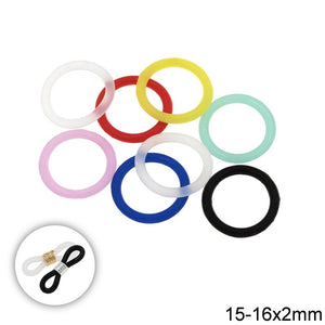 Λαστιχάκι Σιλικόνης Γυαλιών 15-16x2mm σε συσκευασία 100 τεμαχίων, διαθέσιμο σε 7 χρώματα - So Cute Cut