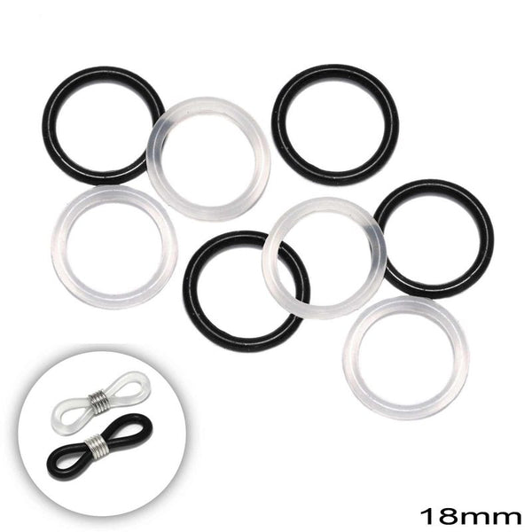 Λαστιχάκι Σιλικόνης Γυαλιών 18x2mm σε συσκευασία 50 τεμαχίων, διαθέσιμο σε 2 χρώματα - So Cute Cut