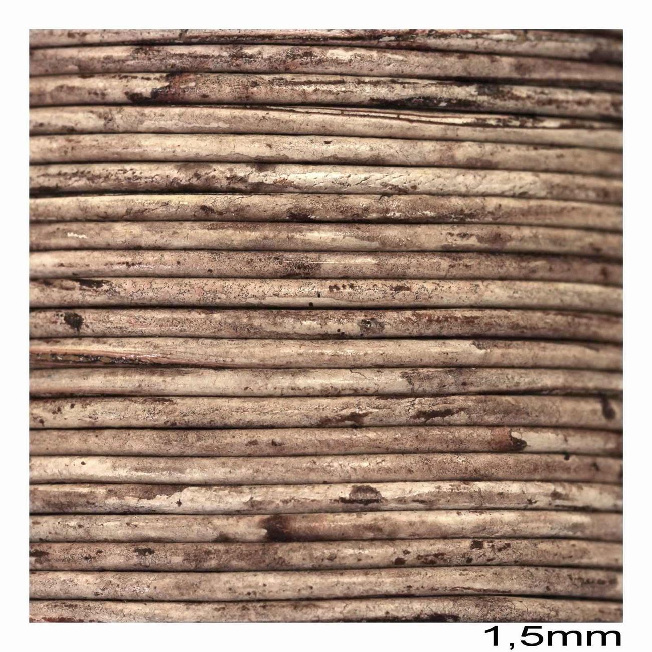 Κορδόνι Δέρμα Vintage 1.5mm σε συσκευασία 25 μέτρων σε ποικιλία χρωμάτων - So Cute Cut