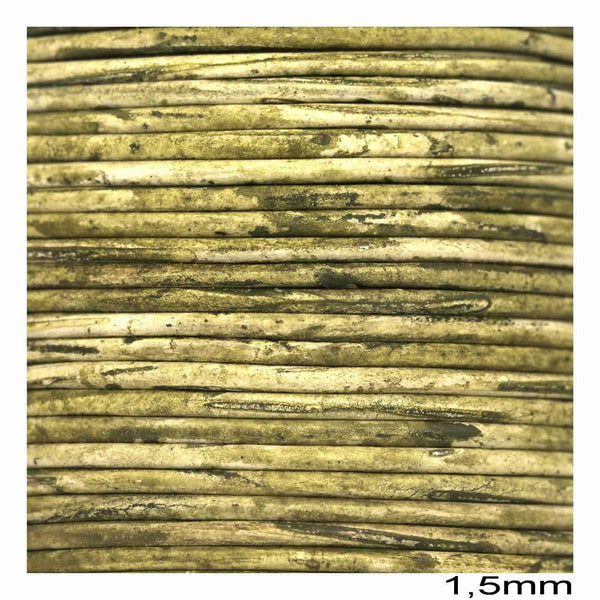 Κορδόνι Δέρμα Vintage 1.5mm σε συσκευασία 25 μέτρων σε ποικιλία χρωμάτων - So Cute Cut